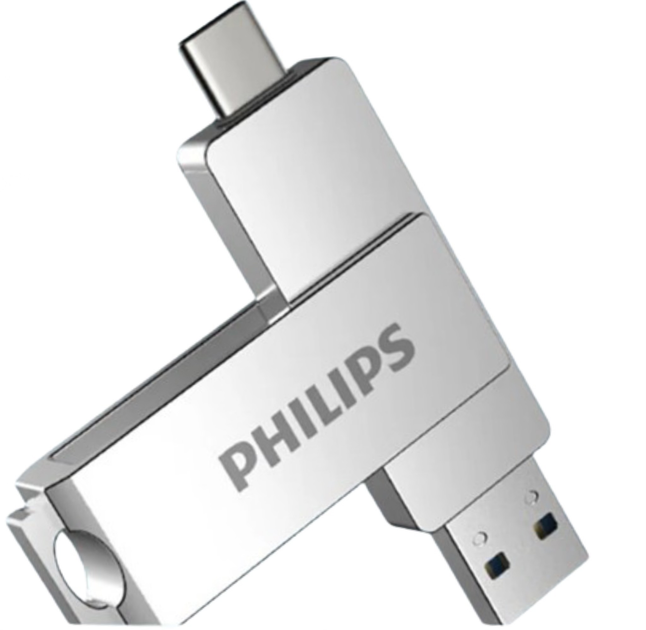 PHILIPS 60UT USB 3.2 + Type-C OTG 64 гб Super Speed